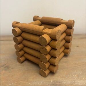 Lot of 20 Lincoln Logs 4.5” with 2 Notch Brown Round Log Replacement Part Pieces